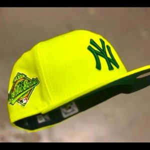 New era x hat club double mint fitted hat